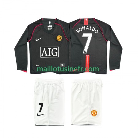 Maillot de Foot Manchester United Ronaldo 7 2007 2008 Extérieur Retro Manches Longues - Enfant Maillot de Foot Manchester United Ronaldo 7 2007 2008 Extérieur Retro Manches Longues - Enfant